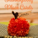 Pumpkin Thanksgiving Place Cards
