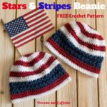 Stars and Stripes Crochet Beanie - FREE Pattern